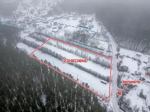 Участок в Карелия, Прионежский район, с. Заозерье Новоручейная ул. ...