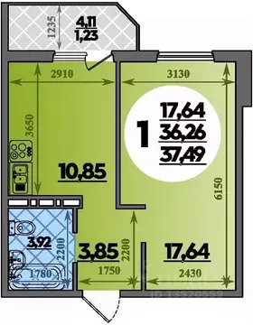 1-к кв. Краснодарский край, Краснодар пос. Березовый, Молодежный-2 ...