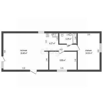 Дом в Ростовская область, Багаевская ст-ца ул. Микеладзе (62 м)