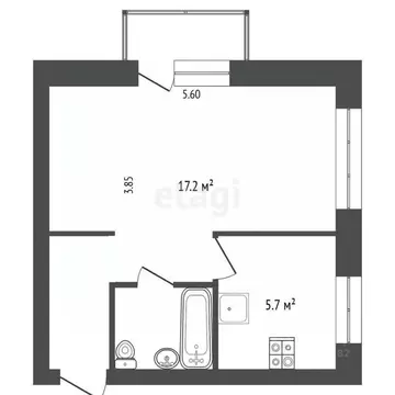 1-к кв. Камчатский край, Петропавловск-Камчатский ул. Горького, 4А ...