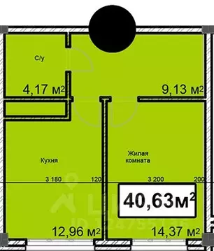 1-к кв. Ставропольский край, Ессентуки ул. Благодатная, 24 (40.63 м)