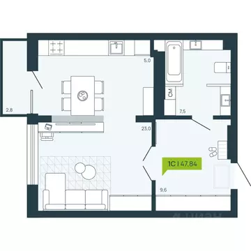 1-к кв. Новосибирская область, Новосибирск Затулинский жилмассив, ул. ...