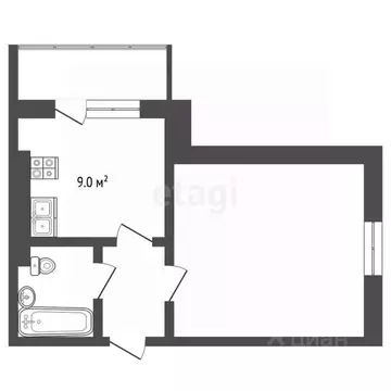 1-к кв. Калужская область, Калуга бул. Солнечный, 10 (39.3 м)