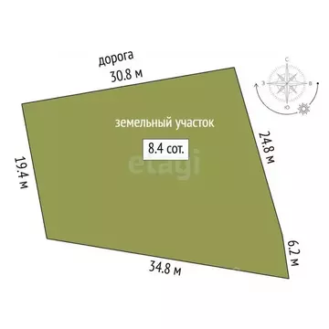 Участок в Тюменская область, Тюмень Плодовое СНТ,  (8.37 сот.)