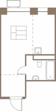 1-к кв. Московская область, Пушкино Фабрикант жилой комплекс, 1 (30.8 ...