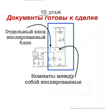 Комната Москва Абрамцевская ул., 1 (25.4 м)