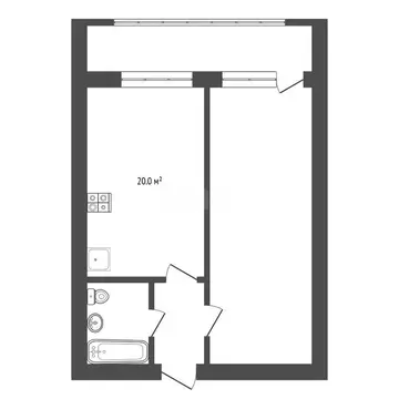 1-комнатная квартира: Нальчик, район Горная, Солнечная улица, 8к2 ...