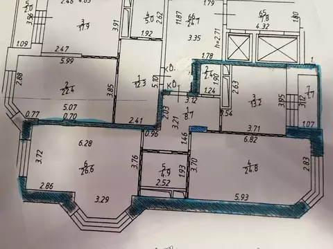 Продается 3-комнатная квартира