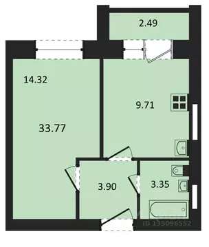 1-к кв. Марий Эл, Медведевский район, Пекшиксолинское с/пос, пос. ...