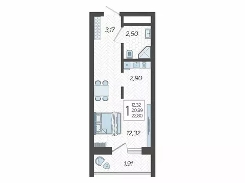 Квартира-студия: Сочи, микрорайон Бытха, Ясногорская улица, 16/2к2 ...