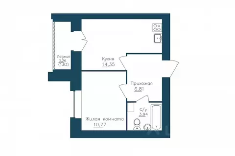 1-к кв. Вологодская область, Череповец 107-й мкр, ГринВилль жилой ...