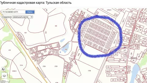 Участок в Тульская область, Тула городской округ, д. Юрьево 47 (10.0 ...