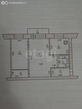 2-комнатная квартира: Казань, улица Новаторов, 8 (43.3 м)