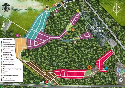 Участок в Ленинградская область, Всеволожский район, Заневское ...