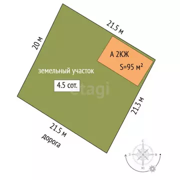 Дом в Тюмень, садовое товарищество Малинка, Васильковая улица (95 м)