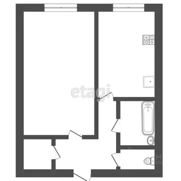 1-к кв. Мордовия, Саранск Большевистская ул., 113А (40.6 м)