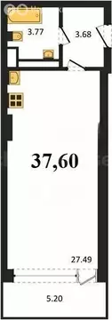 1-комнатная квартира: Севастополь, Парковая улица, 5 (37.6 м)