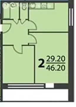 2-комнатная квартира: Москва, улица Маршала Тухачевского, 42к3 (46 м)