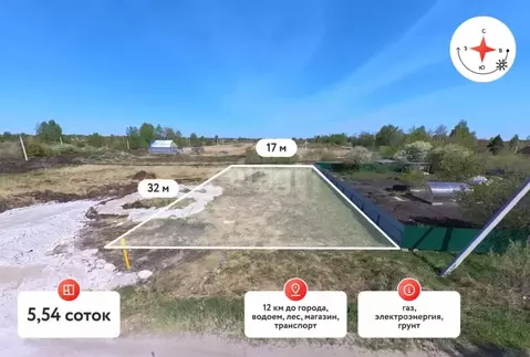 Участок в Тюменская область, Тюмень Поле Чудес-2 садовое товарищество, ...