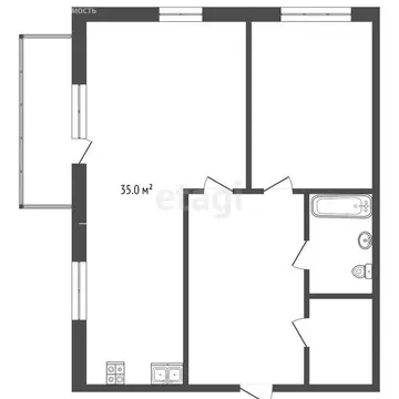 2-комнатная квартира: Вологда, Заречная улица, 12 (80.5 м)