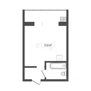 Студия Тюменская область, Тюмень Олимпийская ул., 22 (21.6 м)