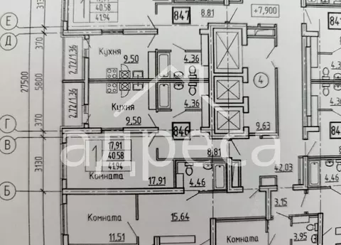 1-к кв. Самарская область, Самара Пролетарская ул., 150 (42.1 м)