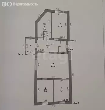 Дом в Октябрьский, рабочий посёлок Октябрьский, Заводская улица (72.6 ...