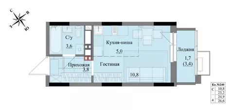 Студия Удмуртия, Ижевск Краски Леса жилой комплекс (24.9 м)
