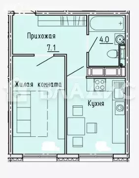 1-комнатная квартира: Пенза, улица Яшиной, 10 (31.5 м)