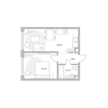 1-к кв. Москва ул. Народного Ополчения (41.29 м)