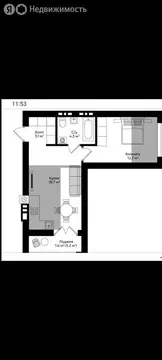 Квартира-студия: Гурьевск, Рижский бульвар, 6 (59.2 м)