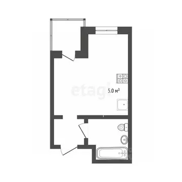 Студия Тюменская область, Тюмень ул. Червишевский Тракт, 47к4 (28.0 м)