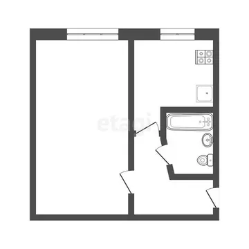1-комнатная квартира: Симферополь, Аральская улица, 61 (30.3 м)