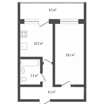 1-к кв. Вологодская область, Вологда Южная ул., 2 (35.8 м)