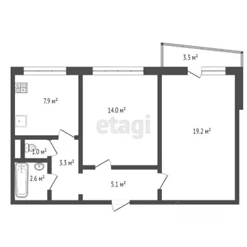 2-к кв. Ростовская область, Ростов-на-Дону ул. Народного Ополчения, 25 ...