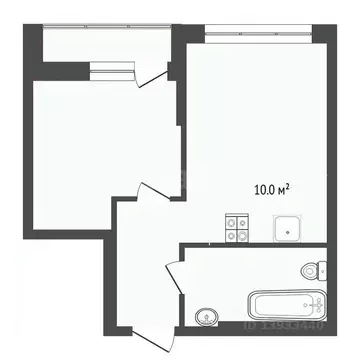 1-к кв. Тюменская область, Тюмень ул. Тимирязева, 8к1 (33.8 м)