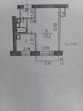 1-к кв. Кемеровская область, Новокузнецк просп. Бардина, 4 (28.8 м)