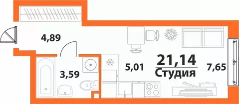 1-к кв. Ульяновская область, Ульяновск 19-й мкр, Аквамарин-2 жилой ...