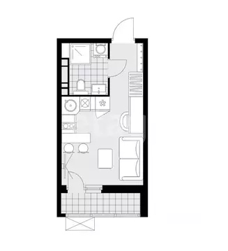 Студия Москва Скандинавия жилой комплекс, 18.2.4 (21.0 м)