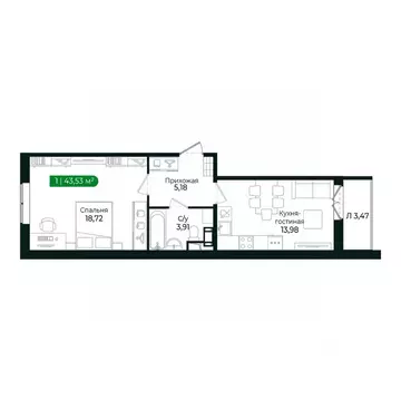 1-к кв. Ленинградская область, Сертолово Всеволожский район, ...