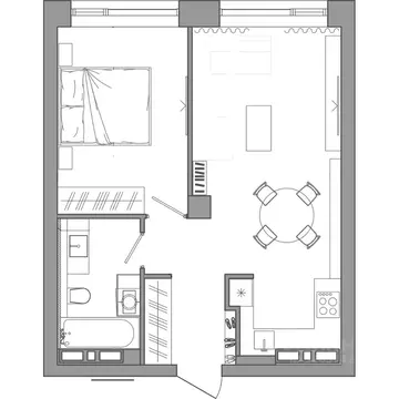 1-к кв. Приморский край, Владивосток ул. Маковского, 55к4 (44.9 м)