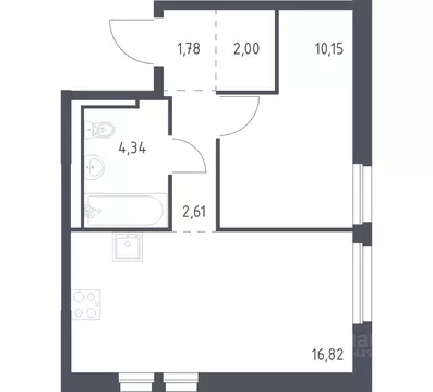 1-к кв. Ленинградская область, Всеволожский район, Свердловское ...