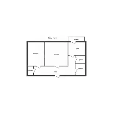 2-к кв. Брянская область, Брянск ул. Имени А.Ф. Войстроченко, 2 (69.8 ...