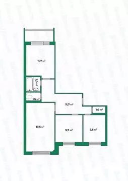 3-к кв. Кировская область, Киров Юго-Западный мкр, ул. Космонавта ...