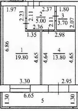 1-комнатная квартира: Чебоксары, улица Николая Рождественского, 4 ...