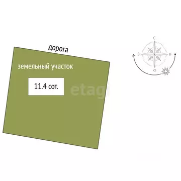 Участок в Омская область, Омский район муниципальный округ, с. ...