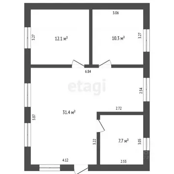 Дом в Башкортостан, Стерлитамак Путеец СНТ,  (65 м)