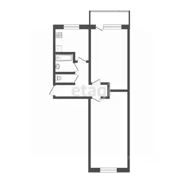 2-к кв. Смоленская область, Смоленск ул. Городок Коминтерна, 16 (43.0 ...