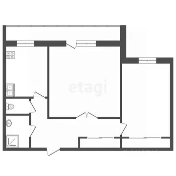 2-к кв. Тюменская область, Тюмень Широтная ул., 148к1 (47.7 м)