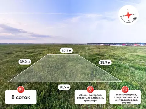 Участок в Тюменская область, Тюменский муниципальный округ, д. Елань  ...